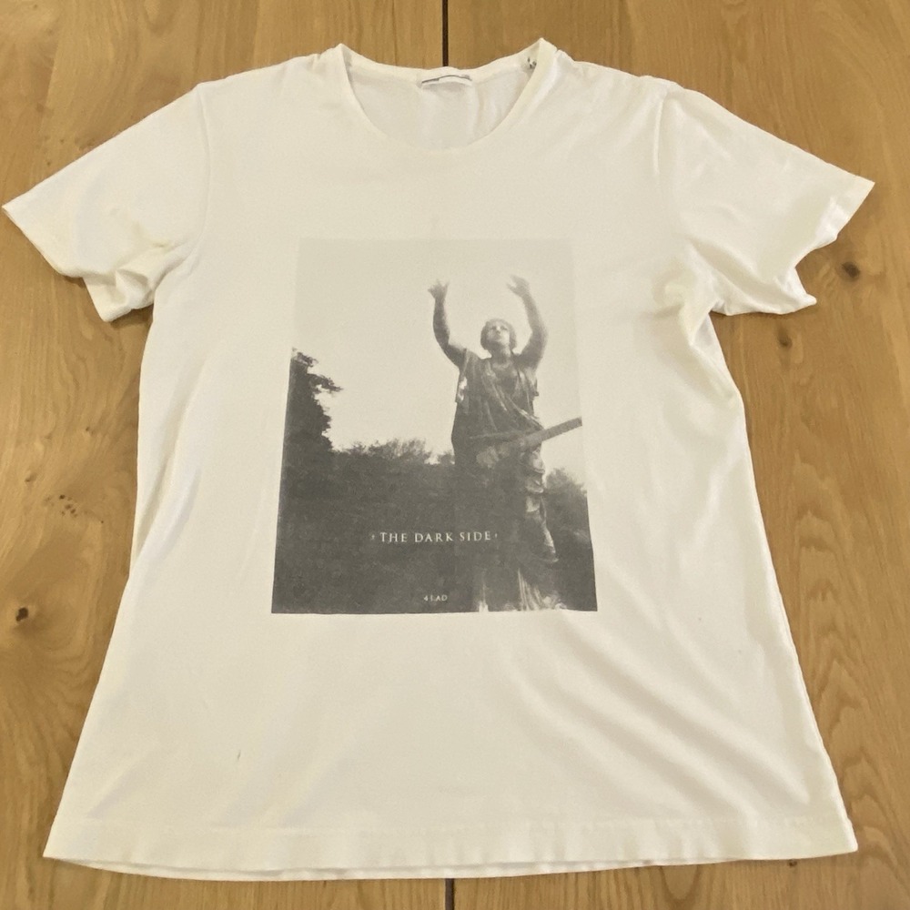 LAD Musician T-shirt The Dark Side Unisex 34 (M) Ivory S/S Double Sided 4LAD